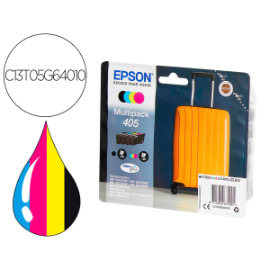 Ink-jet epson 405 wf-3820dwf / wf-4820dwf / wf-7830dtwf / wf-7840dtwf alta capacidad pack de 4 colores