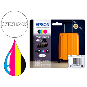 Ink-jet epson 405 xl wf-3820dwf / wf-4820dwf / wf-7830dtwf / wf-7840dtwf alta capacidad pack de 4