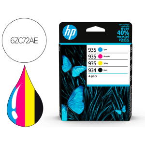Toner hp 934/935 y 6zc72ae multi pack negro / cian / magenta / amarillo