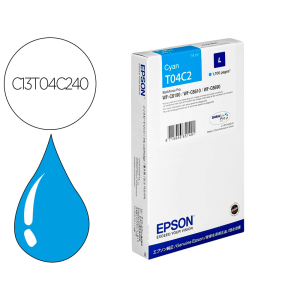 Ink-jet epson t04c2 cian 1700 paginas