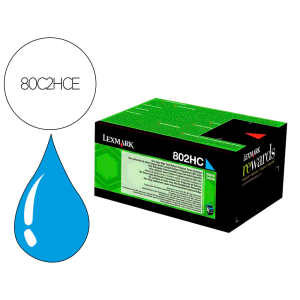 Toner laser lexmark 80c2hce cian 3000 paginas