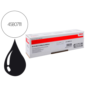 Toner oki n45807111 negro 12000 paginas
