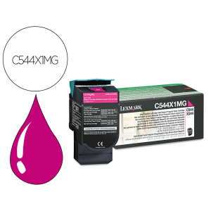 Toner lexmark laser c544 / x544 c544x1mg magenta 4000 paginas