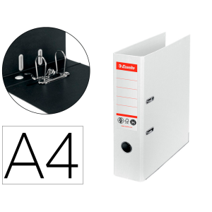 Archivador de palanca esselte n 1 co2 neutral din a4 carton forrado lomo 75 mm blanco