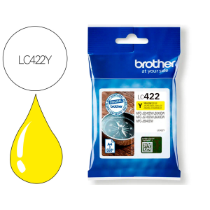 Ink-jet brother lc-422y yellow mfc-j5340dw / mfc-j5740dw / mfc-j6540dw / mfc-j6940dw 550 paginas