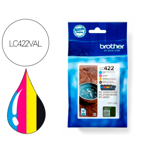 Ink-jet brother lc-422val mfc-j5340dw / mfc-j5740dw / mfc-j6540dw / mfc-j6940dw 550 paginas negro 500 paginas
