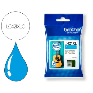 Ink-jet brother lc421xlc dcp-j1050dw / dcp-j1140dw / mfc-j10 cian 500 paginas