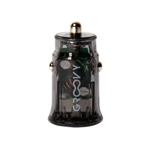 Cargador de coche groovy doble usb a 3.4a gris oscuro
