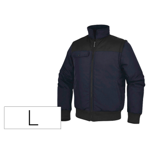 Chaleco deltaplus multibolsillos con cremallera y mangas desmontables 80% poliester 20% algodon talla l