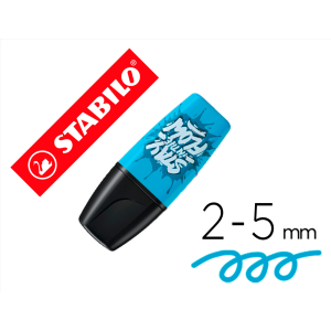 Rotulador stabilo boss mini fluorescente by snooze one azul
