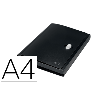 Carpeta leitz recycle clasificador fuelle polipropileno 5+1 compartimentos din a4 negro