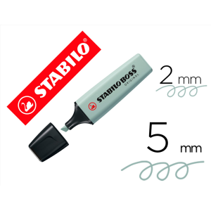 Rotulador stabilo boss pastel fluorescente 70 nature colors verde tierra