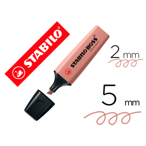 Rotulador stabilo boss pastel fluorescente 70 nature colors ocre oscuro