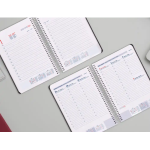 Agenda espiral liderpapel kimolos a6 2026 semana vista focus papel 70 gr fsc