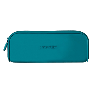 Estuche portatodo antartik prisma silicona soft rectangular 185x50x75 mm color turquesa
