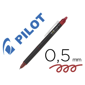 Boligrafo pilot frixion point clicker borrable 0,5 mm rojo