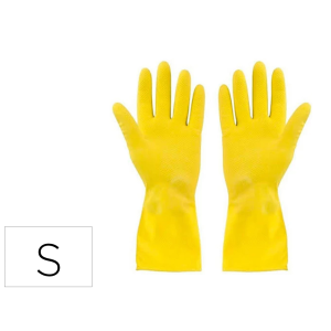 Guantes de latex satinados con relieve anti deslizante sin polvo par talla pequeña