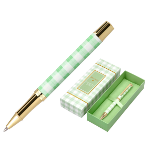 Roller belius picnic aluminio color verde dorado tinta color negro caja de diseño