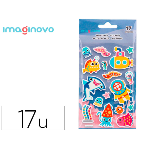 Pegatinas imaginovo luminosas submarino con relieve 190x105 mm en blister