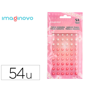 Pegatinas imaginovo gemas blancas y rosas brillantes con relieve para todas superficies 190x105 mm en