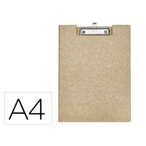 Portanotas maul balance din a4 carton reforzado 3 mm con pinza color kraft