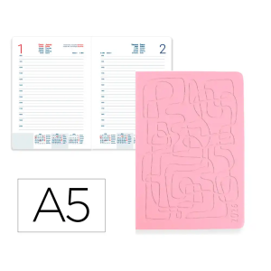 Agenda encuadernada...