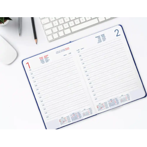 Agenda encuadernada liderpapel lipsi a5 2026 dia pagina rojo papel 70 gr fsc