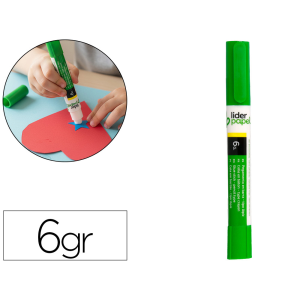 Pegamento liderpapel en barra 6 gr boligrafo con clip