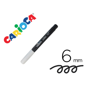 Rotulador carioca jumbo lavable negro punta gruesa 6 mm