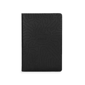 Agenda encuadernada liderpapel lipsi a5 2026 dia pagina negro papel 70 gr fsc
