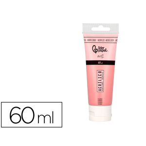 Pintura acrilica liderpapel tubo de plastico de 60 ml color salmon