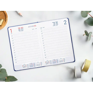 Agenda encuadernada liderpapel mykonos 150x210 mm 2026 dia pagina gris papel 70 gr fsc