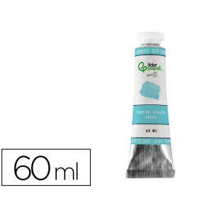 Pintura gouache/tempera liderpapel tubo de aluminio de 60 ml color azul turquesa