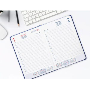 Agenda encuadernada liderpapel sifnos a5 2026 rojo papel 70 gr fsc