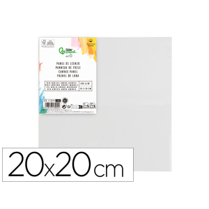 Panel de lienzo liderpapel 20x20 cm gramaje 280g/m2 certificado fsc