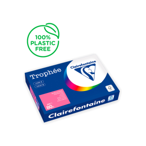 Papel color trophee a4 80gr rosa fuscia intenso paquete de 500 hojas