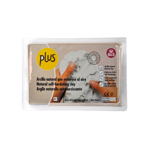 Pasta de modelar sio-2 plus color blanco natural paquete de 1 kg