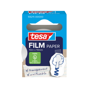 Cinta adhesiva tesa papel transparente 10 mt x 19 mm