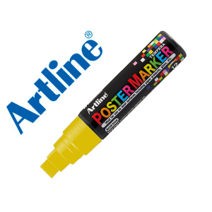 Rotulador artline poster marker epp-12 punta rectangular 12 mm color amarillo