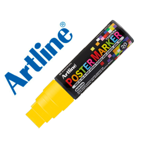 Rotulador artline poster marker epp-20 punta rectangular 20 mm color amarillo