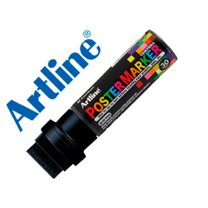 Rotulador artline poster marker epp-30 punta rectangular 30 mm color negro
