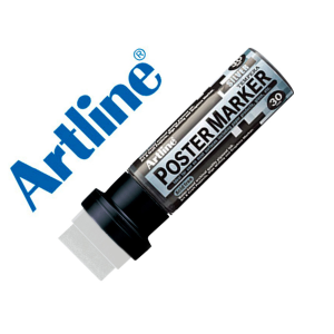 Rotulador artline poster marker epp-30 punta rectangular 30 mm color plata