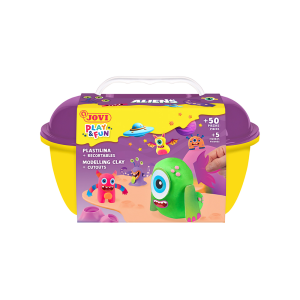 Juego jovi play&fun plastilina cofre aliens