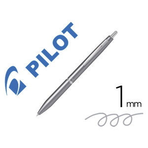 Boligrafo pilot acro 1000 tinta gel retractil punta 1 mm gris