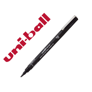 Rotulador uniball pin calibrado punta biselada 2 mm color negro