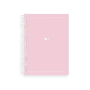 Agenda espiral antartik essentials a5+ 2026 día páginarosa papel 80g fsc