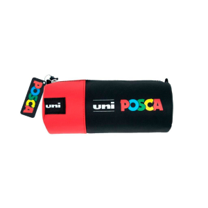 Estuche portatodo uni posca tela color rojo 85x195 mm