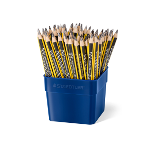 Lapices de grafito staedtler 119 triangular jumbo mina 2 mm hb bote de 72 unidades