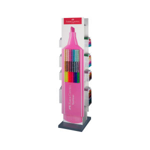 Rotulador faber castell fluorescente familia textliner expositor de suelo 480 unidades colores surtidos
