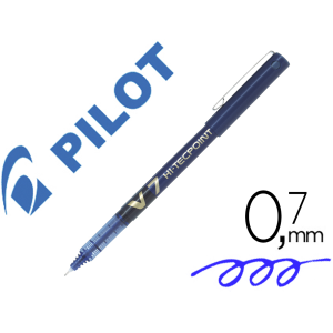 Rotulador pilot punta aguja v-7 azul 0.7 mm
